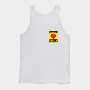 Caution Fragile Heart Tank Top